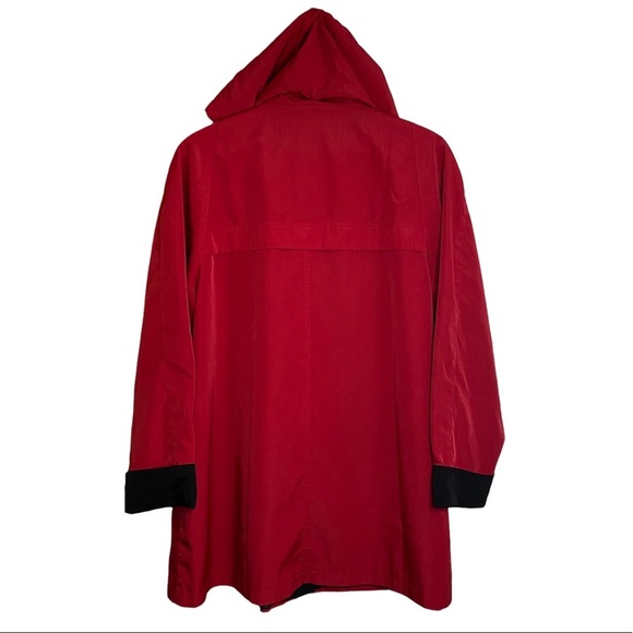 Forecaster Sport Red Medium Length Light Spring Jacket Black Contrast XL - Picture 2 of 16